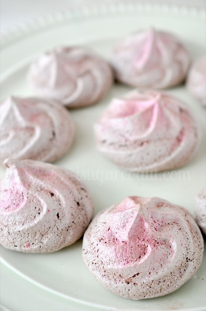 Cocoa Rouge Meringue Cookies