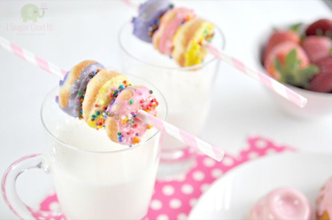 Lactose-Free Strawberry Glazed Mini Donuts