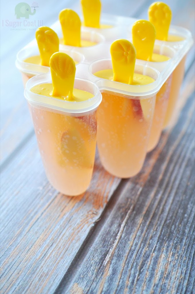 Peach Bellini Pops