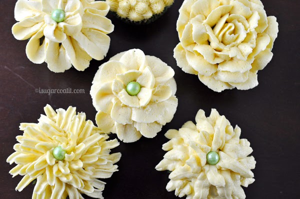 Matcha Coconut Passion Fruit Cupcakes