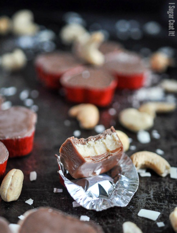 Valentine's Day Cashew Butter Cup Hearts