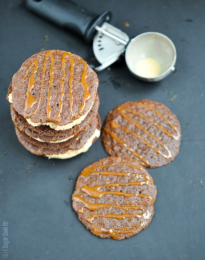 Brownie Crisps Pumpkin Ice Cream Sandwich