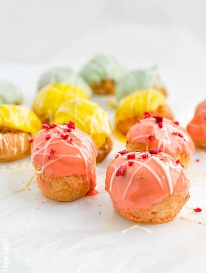 Matcha Passion Berry Cream Puffs