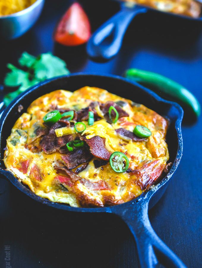 Garden Fresh Bacon Cheddar Frittata