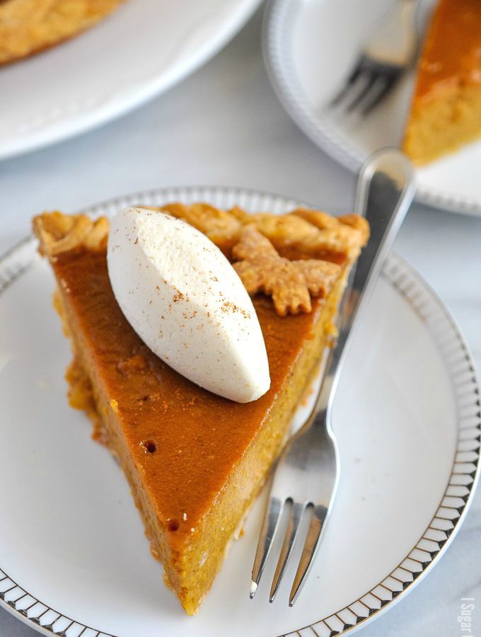 Butterflies and Braids Pumpkin Pie.