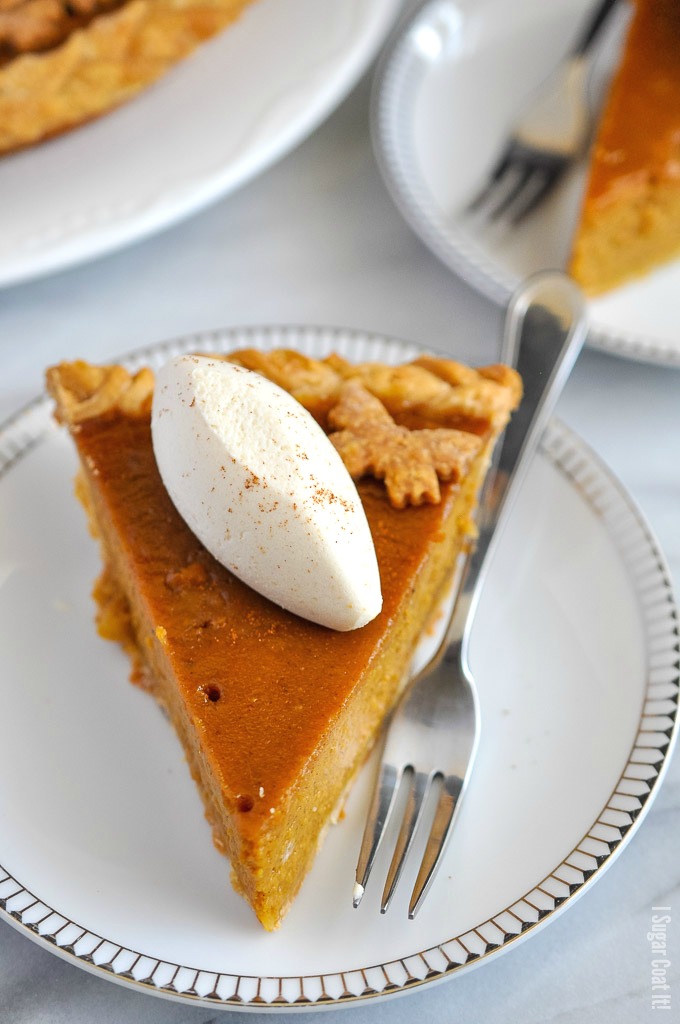Butterflies and Braids Pumpkin Pie.