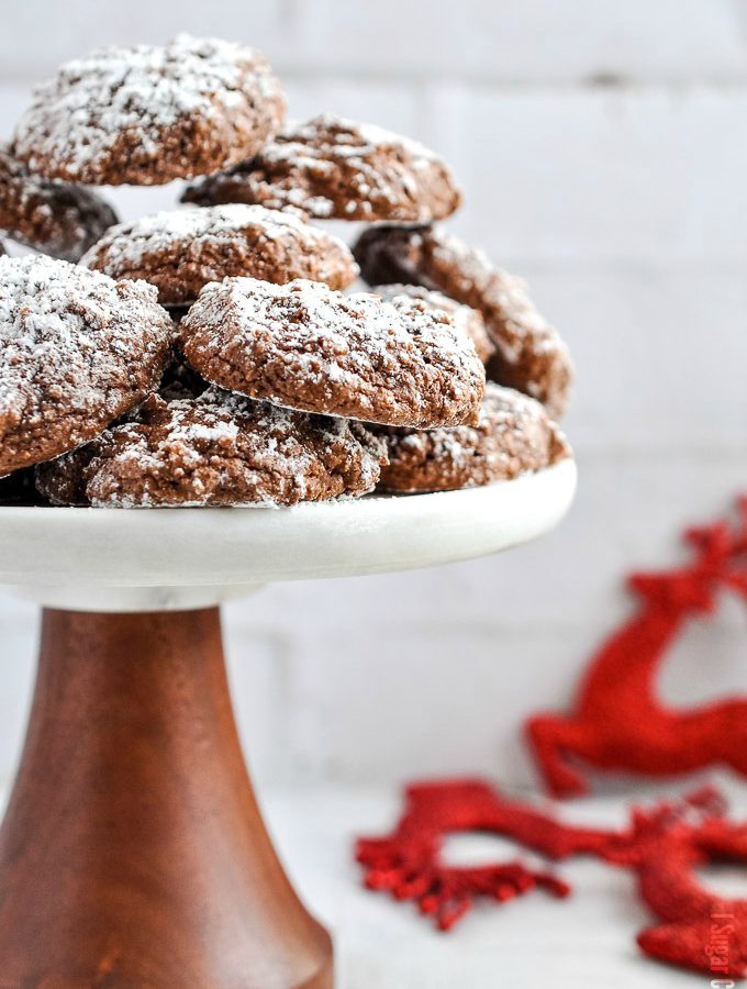 Intensely flavoured, chewy and deliciously simple Chocolate Hazelnut Amaretti Cookies, plus a giveaway for some of my favourite Rodelle ingredients!
